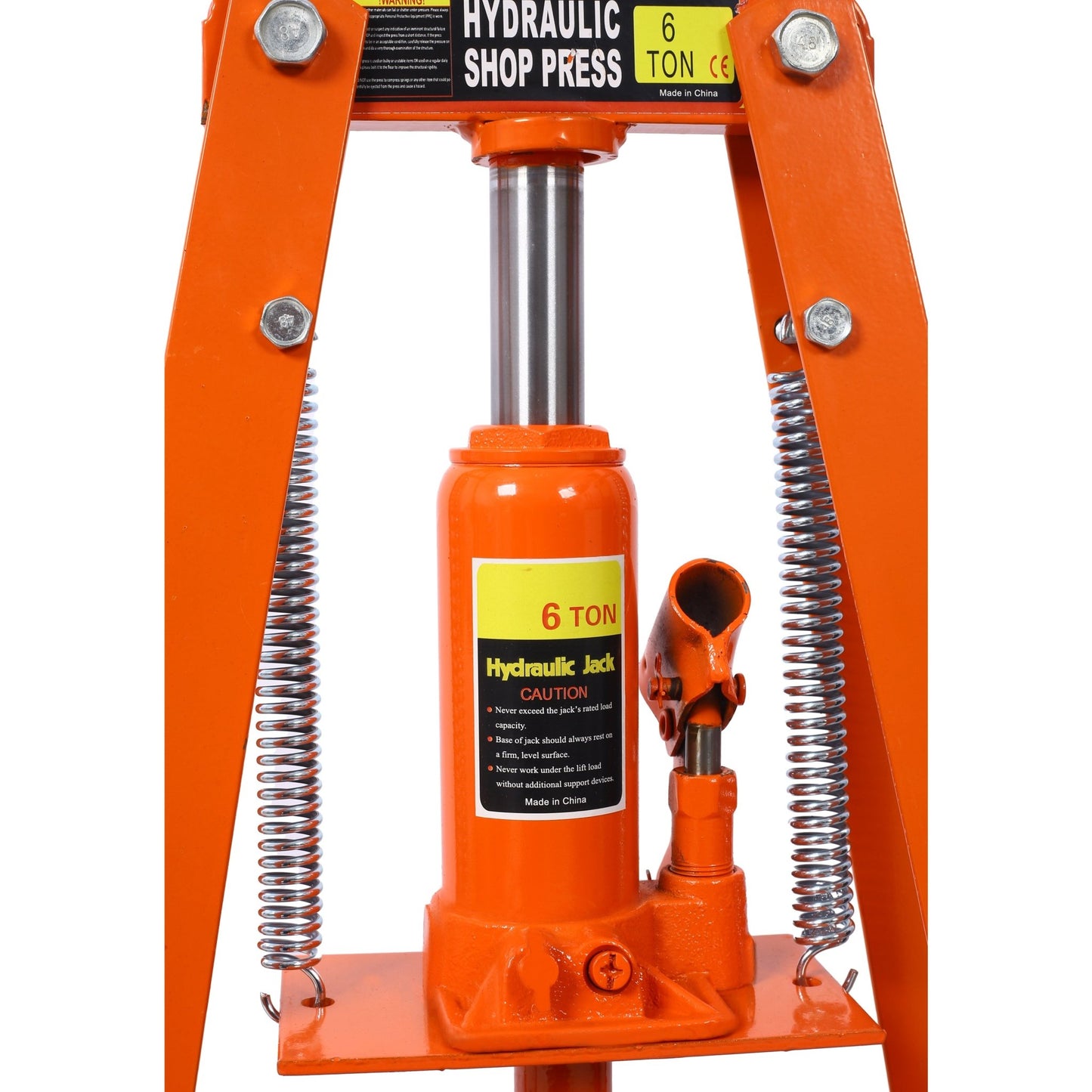 Hydraulic Power Units, 6 - Ton Benchtop Hydraulic A - Frame Shop Press with Press Plates, Hydraulic 6 Ton Garage Floor Adjustable Shop Press with Plates, Hydraulic Press, Hydraulic Shop Press,Orange - 1st Choice Furniture Direct