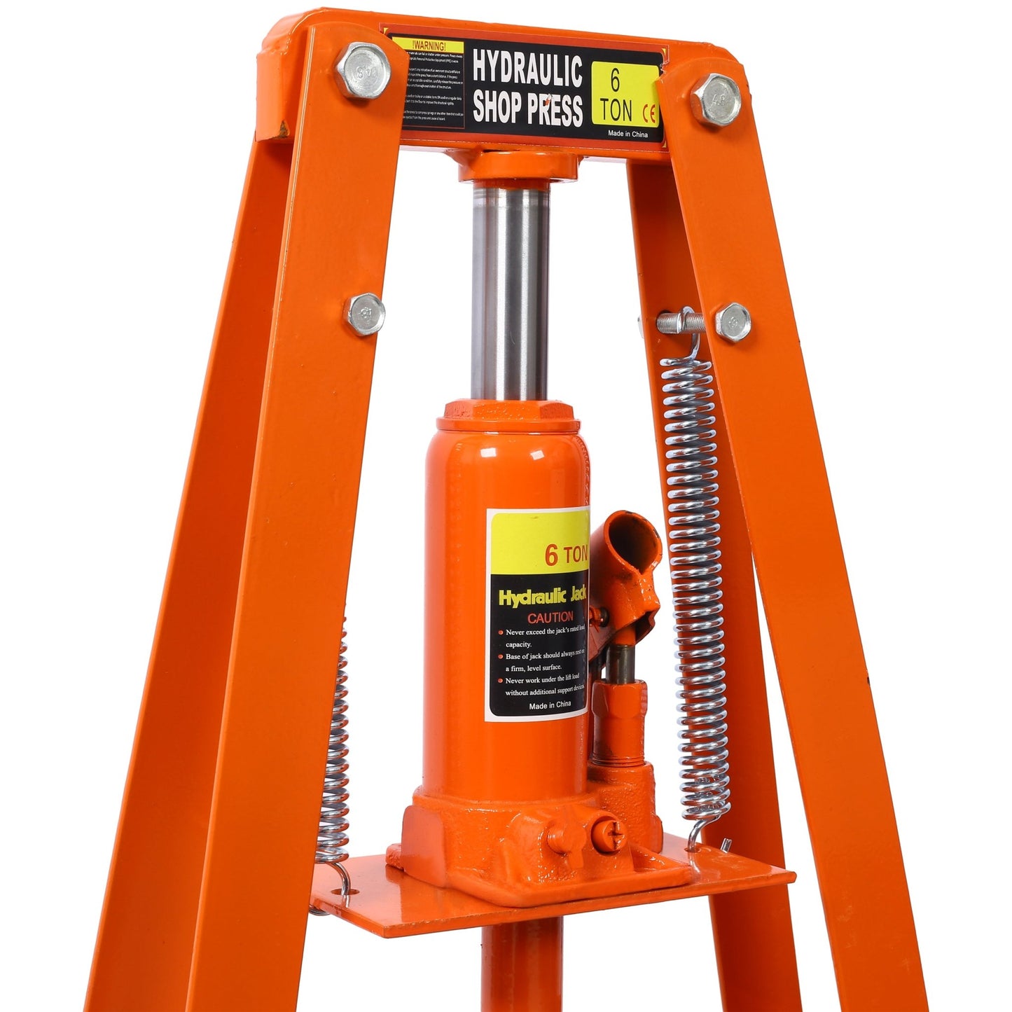 Hydraulic Power Units, 6 - Ton Benchtop Hydraulic A - Frame Shop Press with Press Plates, Hydraulic 6 Ton Garage Floor Adjustable Shop Press with Plates, Hydraulic Press, Hydraulic Shop Press,Orange - 1st Choice Furniture Direct