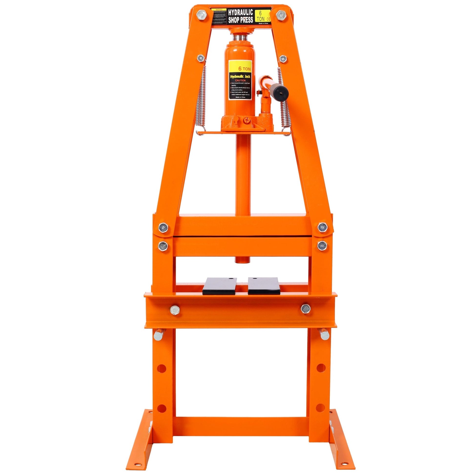 Hydraulic Power Units, 6 - Ton Benchtop Hydraulic A - Frame Shop Press with Press Plates, Hydraulic 6 Ton Garage Floor Adjustable Shop Press with Plates, Hydraulic Press, Hydraulic Shop Press,Orange - 1st Choice Furniture Direct