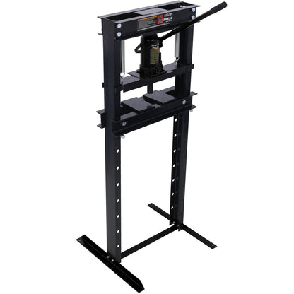 Hydraulic Shop Press ,12 - Ton Capacity , Floor Mount ,with Press Plates, H - Frame Garage Floor Press, Adjustable Working Table Height,black - 1st Choice Furniture Direct