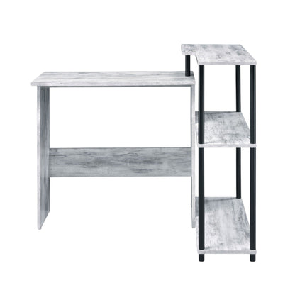 Ievi Antique White & Black Finish Writing Desk - 1st Choice Furniture Direct