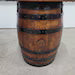 Mini Whiskey Barrel End Table | 10 Gallon Barrel Table with Oak Top (22.5")