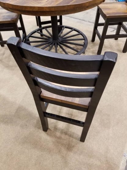 Amish Reclaimed Wood Bar Stools – Rustic Heavy Duty Seating