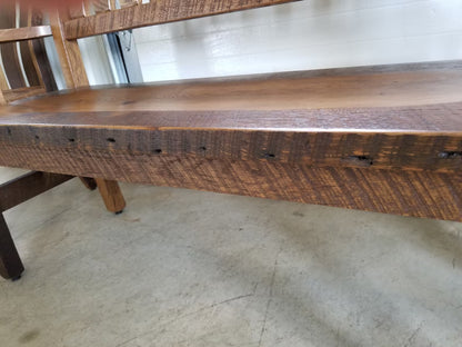 Handcrafted Reclaimed Barnwood Rustic Bench