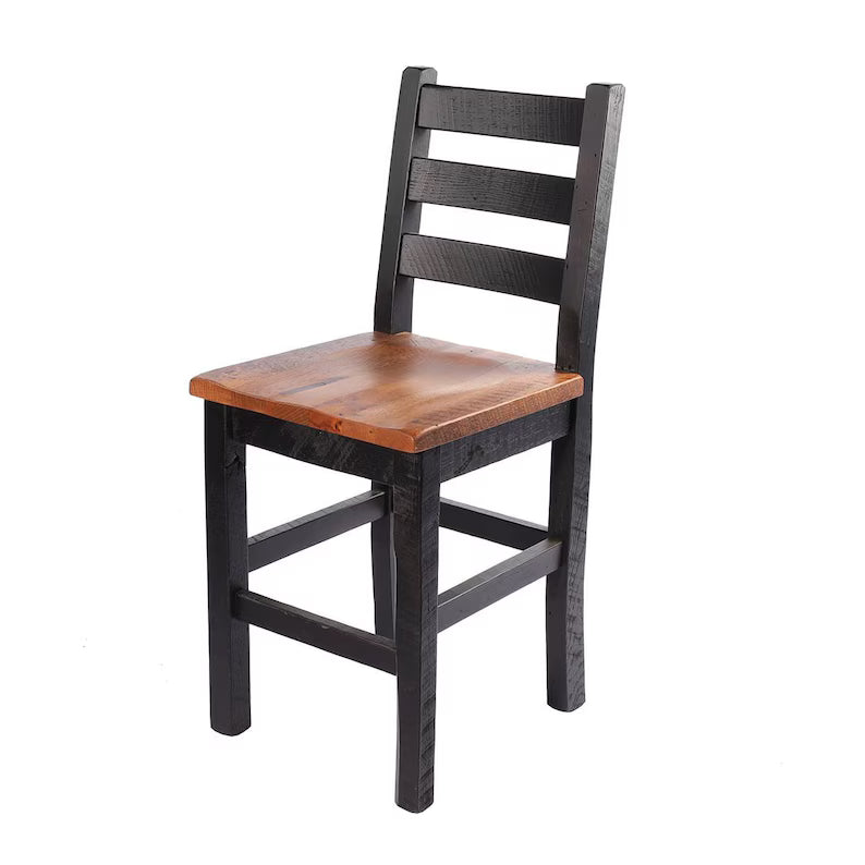 Amish Reclaimed Wood Bar Stools – Rustic Heavy Duty Seating