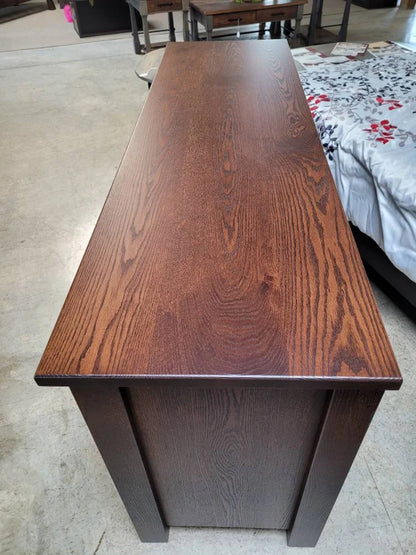Amish Solid Oak TV Console | Handcrafted USA Entertainment Center