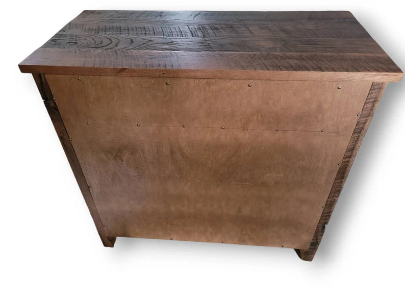 Reclaimed Oak Barnwood Buffet Cabinet with Drawers & Doors