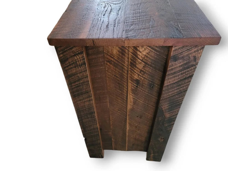 Reclaimed Oak Barnwood Buffet Cabinet with Drawers & Doors