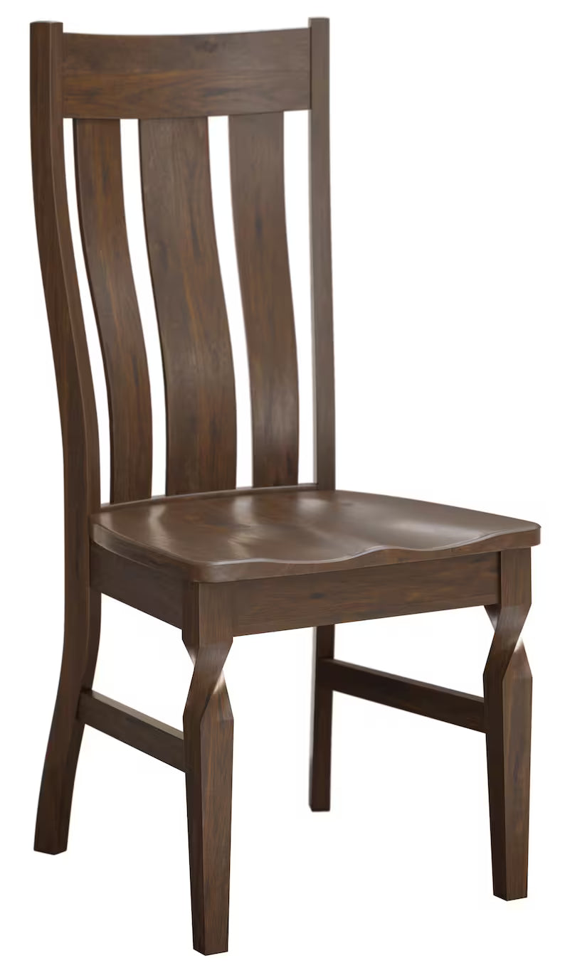 Amish 7 Piece Hickory Dining Set | Solid Wood Farmhouse Table