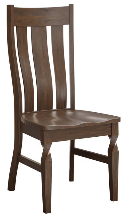 Amish 7 Piece Hickory Dining Set | Solid Wood Farmhouse Table