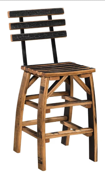 Handcrafted Whiskey Barrel Table Set with Stools | Rustic Furniture
