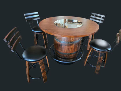 Handcrafted Whiskey Barrel Furniture – Rustic Reclaimed Oak Decor