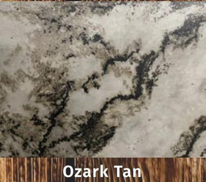 24 Inch Rustic Barn Door Vanity Silver Smoke Finish | Amish Made