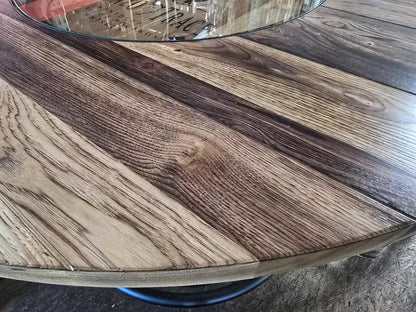 Handcrafted Whiskey Barrel Table Set with Stools | Rustic Furniture