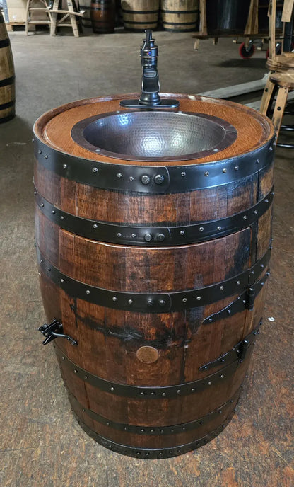 Whiskey Barrel Vanity - Made in the USA!