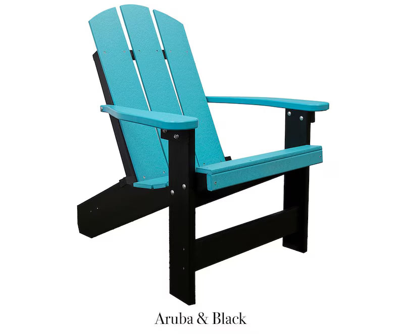 Amish Handcrafted Poly Adirondack Chair Outdoor Patio Chair