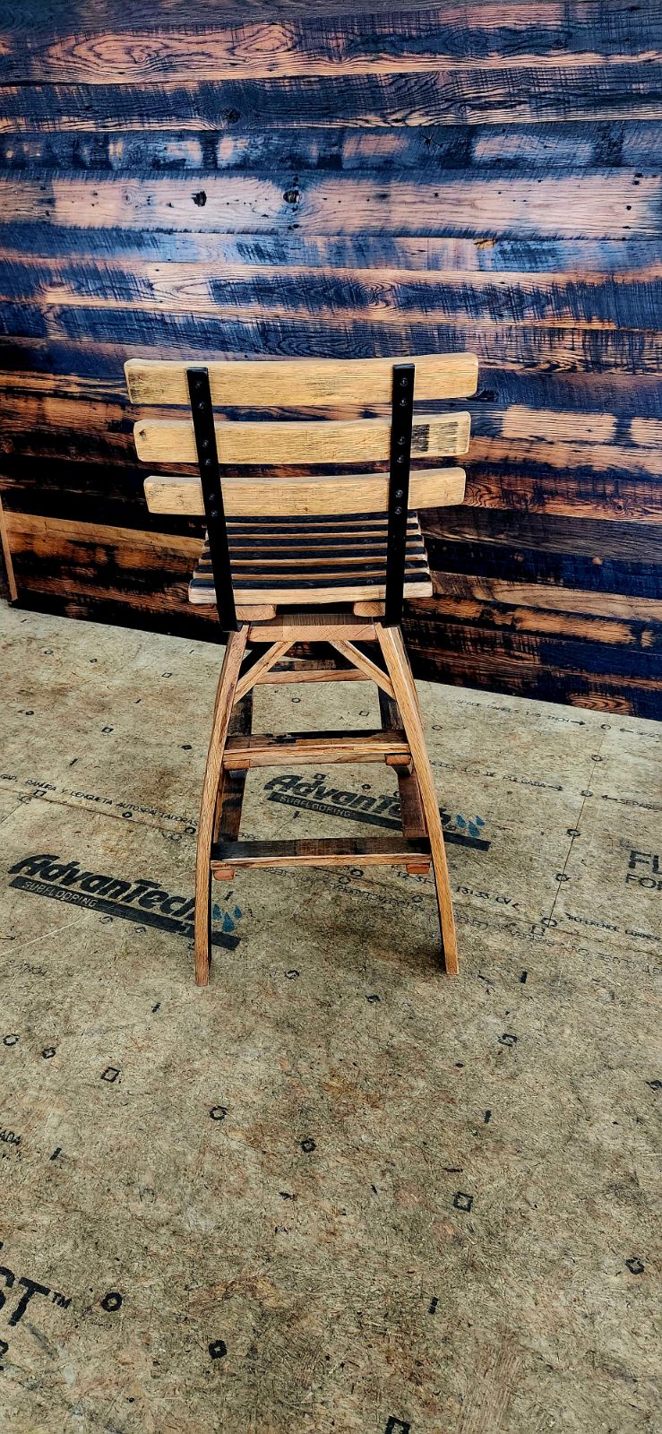 William Sheppee Premium Quality Whiskey Bar Stool with Back - SHO104