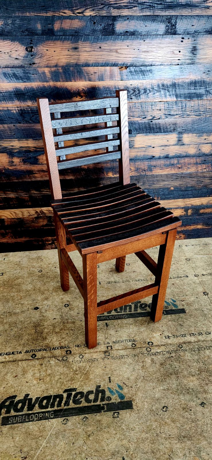 William Sheppee Premium Quality Rustic Whiskey Bar Dining Chair