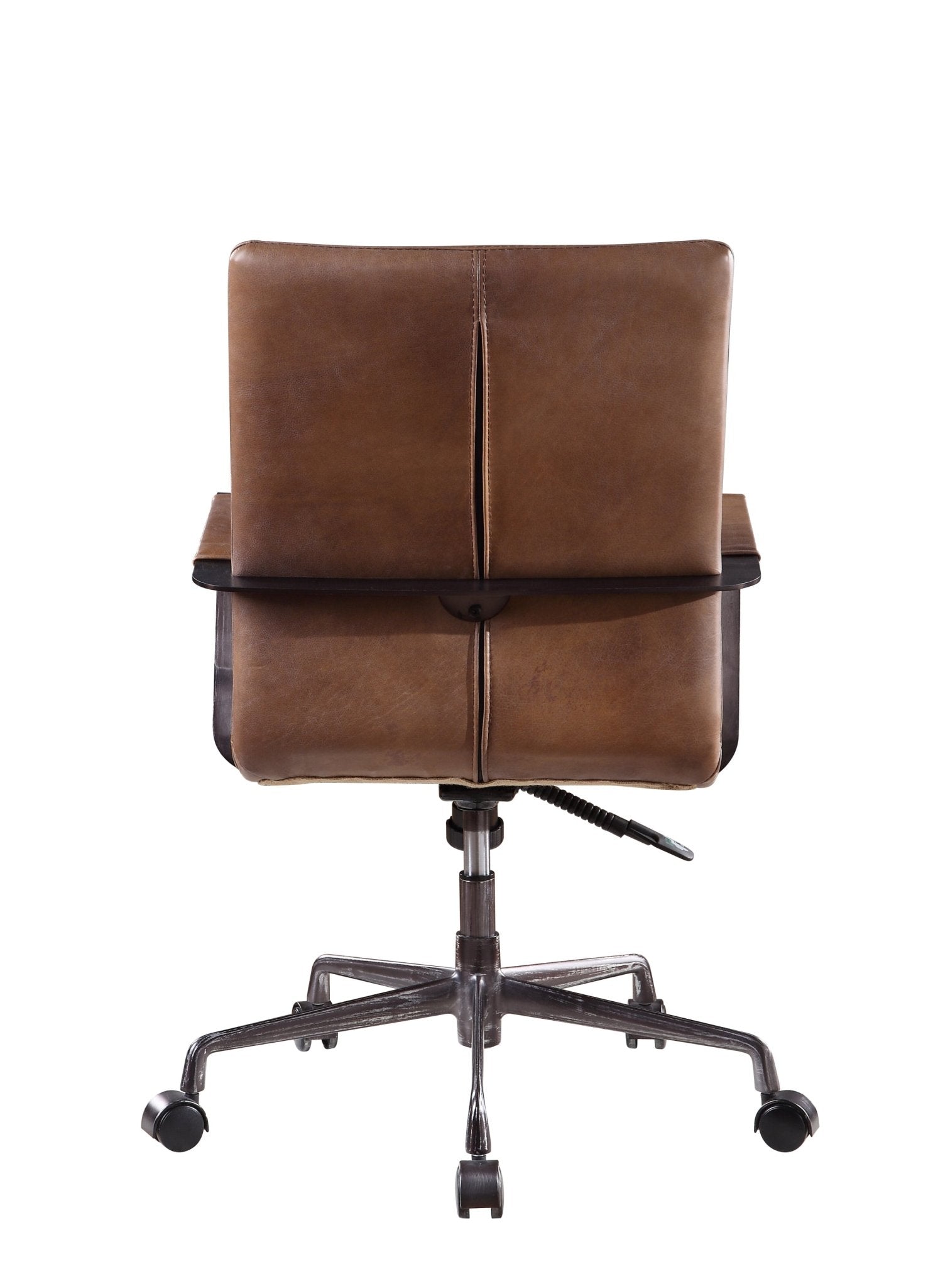 Indra Vintage Chocolate Top Grain Leather Office Chair - 1st Choice Furniture Direct