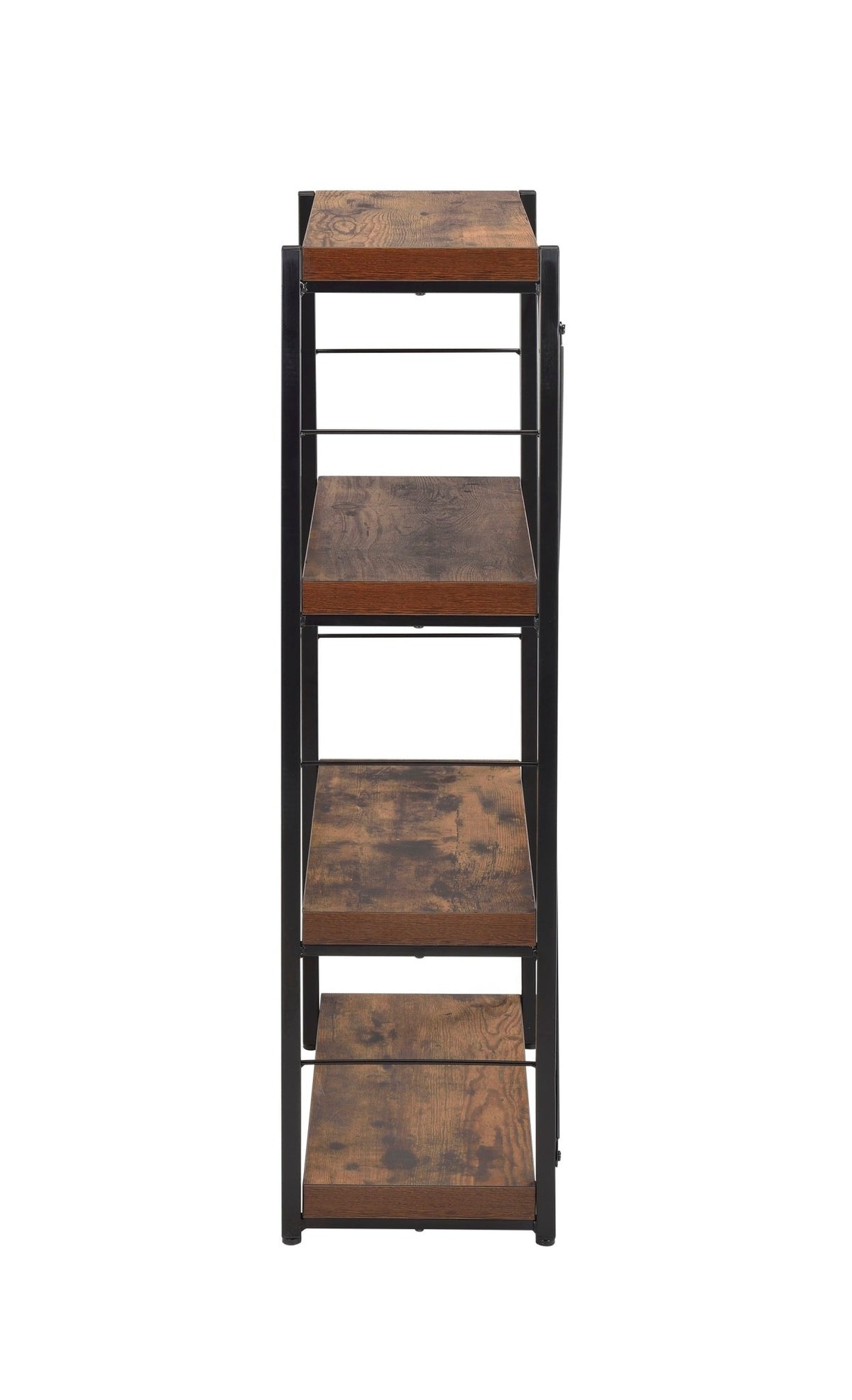 Industrial 4-Shelf Bookcase with Weathered Oak Finish - 1st Choice Furniture Direct