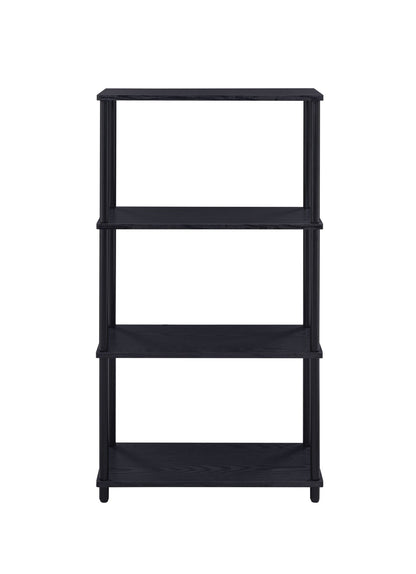 Industrial 4-Tier Bookcase | Metal & Wood Open Bookshelf - 1st Choice Furniture Direct