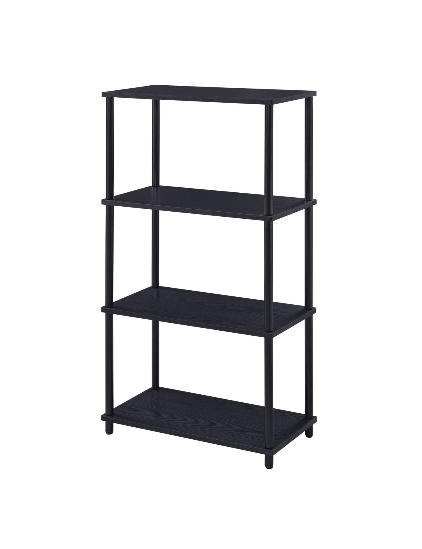 Industrial 4-Tier Bookcase | Metal & Wood Open Bookshelf - 1st Choice Furniture Direct