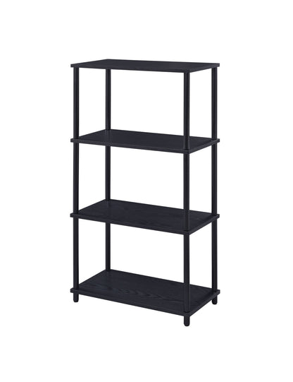 Industrial 4-Tier Bookcase | Metal & Wood Open Bookshelf - 1st Choice Furniture Direct