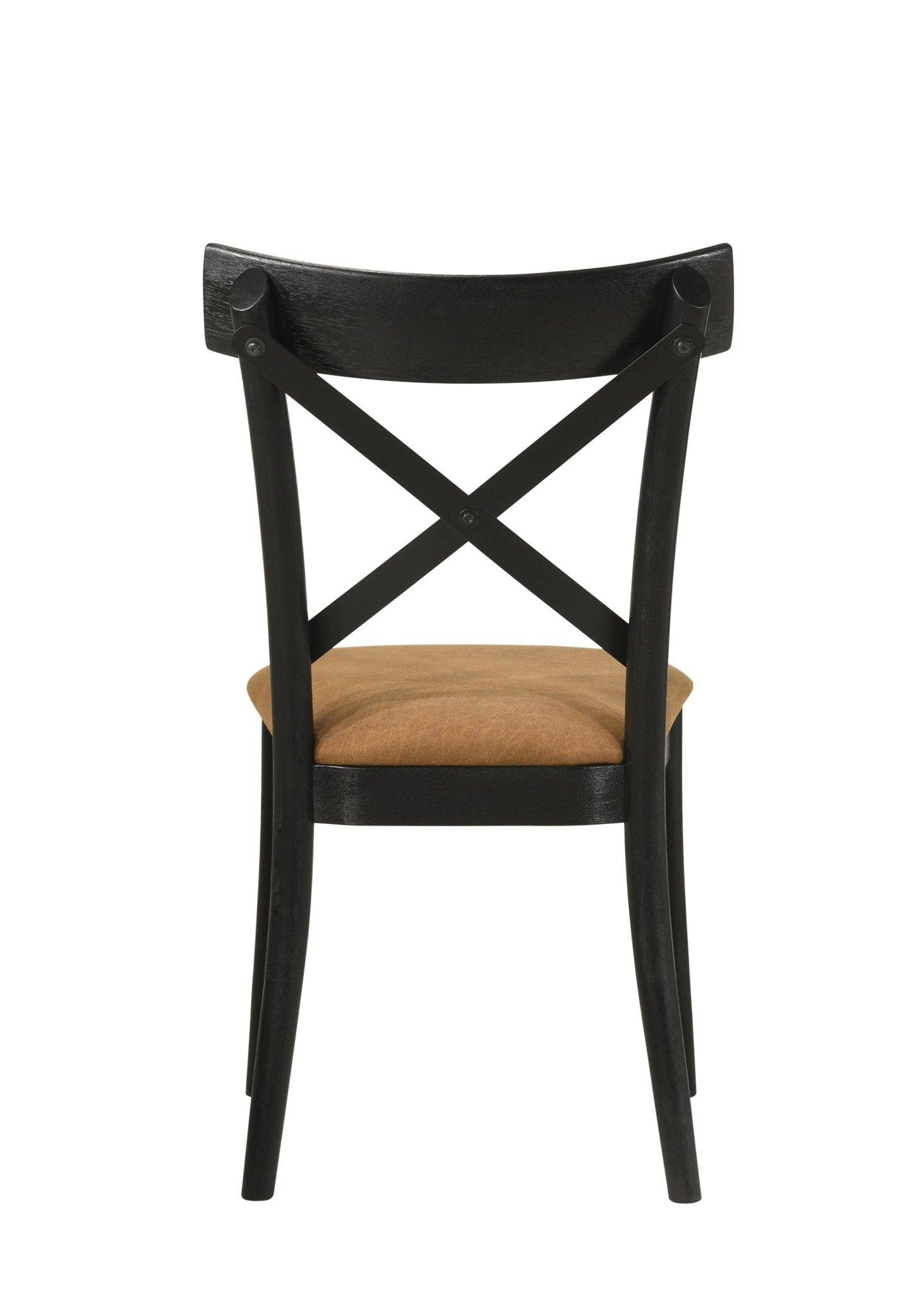 Industrial Dining Chair with Faux Leather Seat and Metal Back - 1st Choice Furniture Direct
