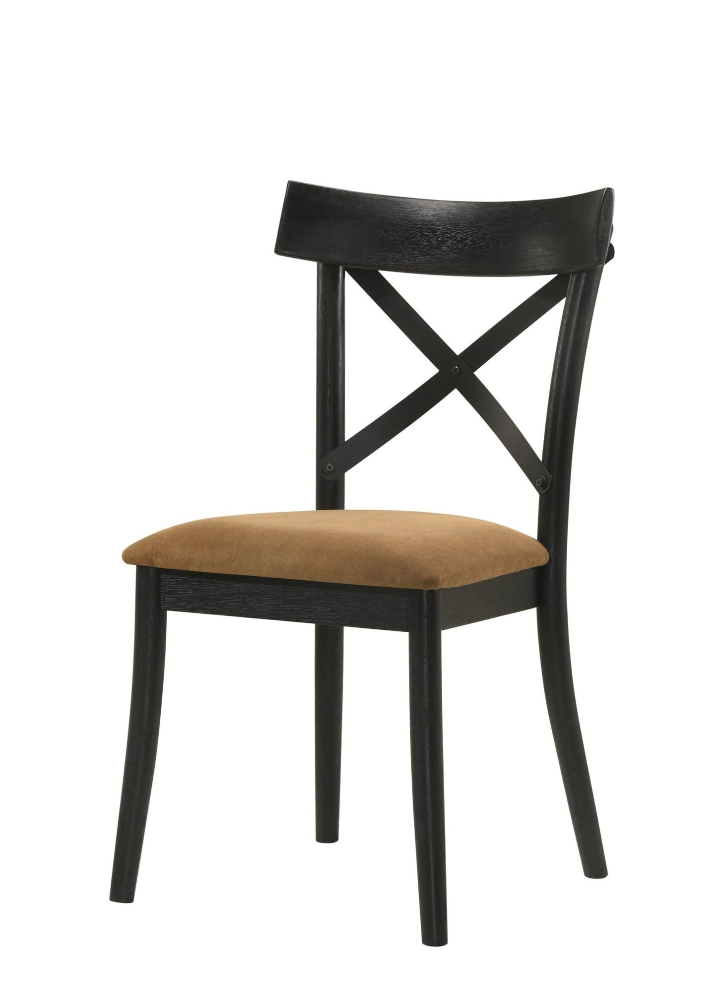 Industrial Dining Chair with Faux Leather Seat and Metal Back - 1st Choice Furniture Direct