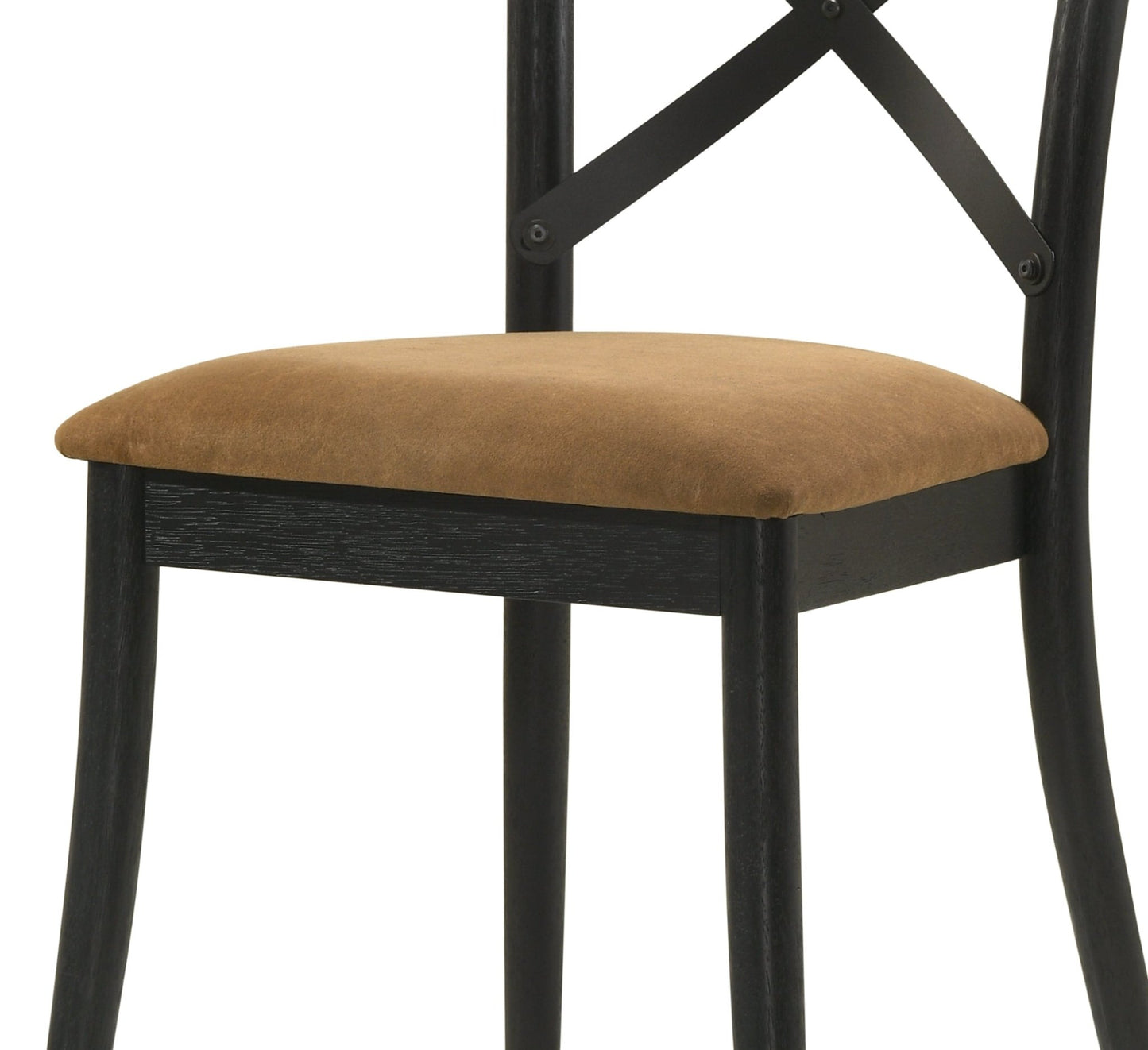 Industrial Dining Chair with Faux Leather Seat and Metal Back - 1st Choice Furniture Direct