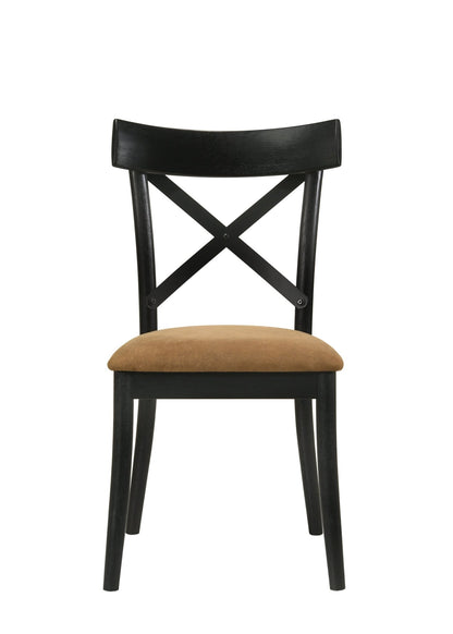 Industrial Dining Chair with Faux Leather Seat and Metal Back - 1st Choice Furniture Direct