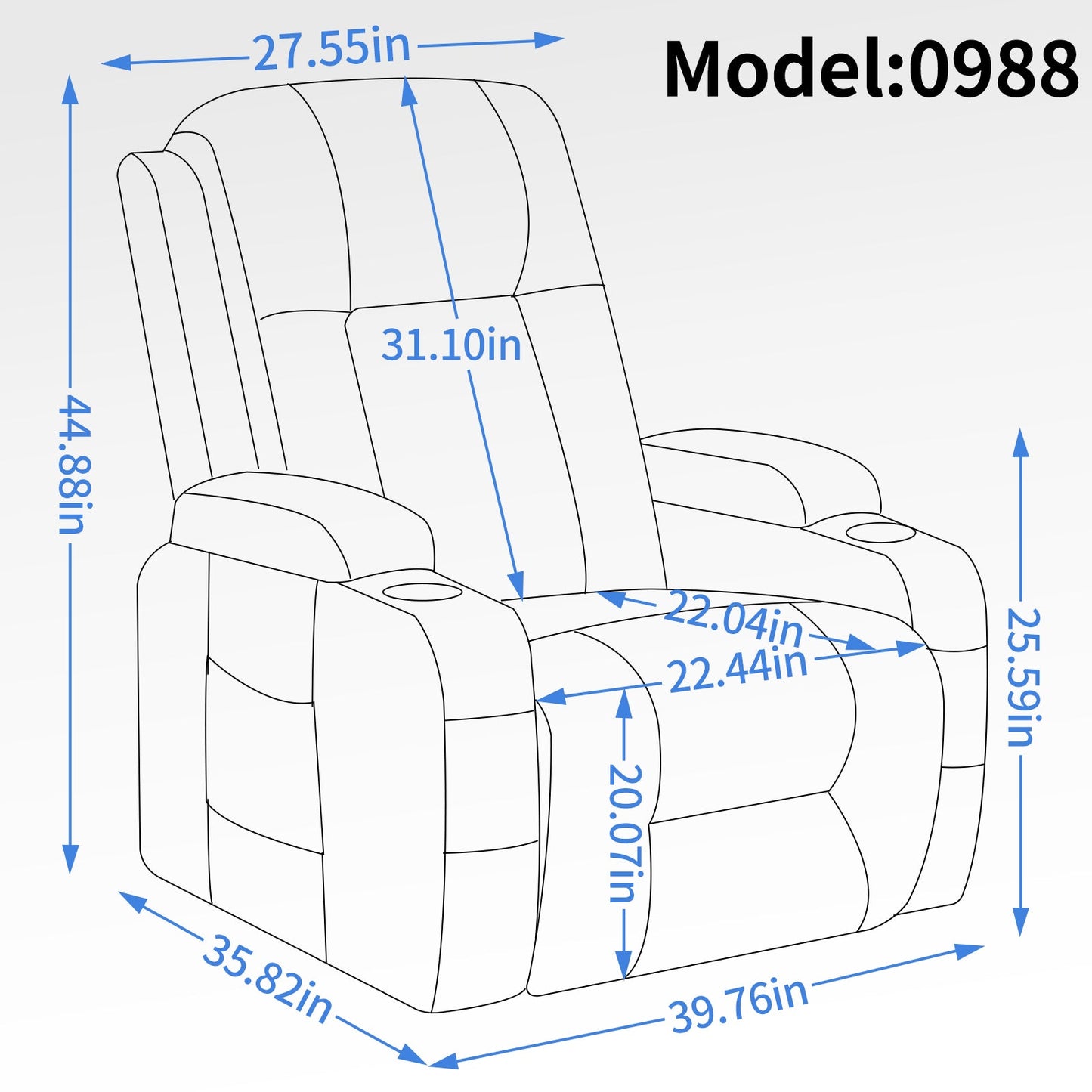 Infinite Position Single Motor Up to 350 LBS Power Lift Recliner Chair for Elderly, Heavy Duty Motion Mechanism with 8-Point Vibration Massage and Lumbar Heating, USB Charging Port, Cup Holders, Brown - 1st Choice Furniture Direct