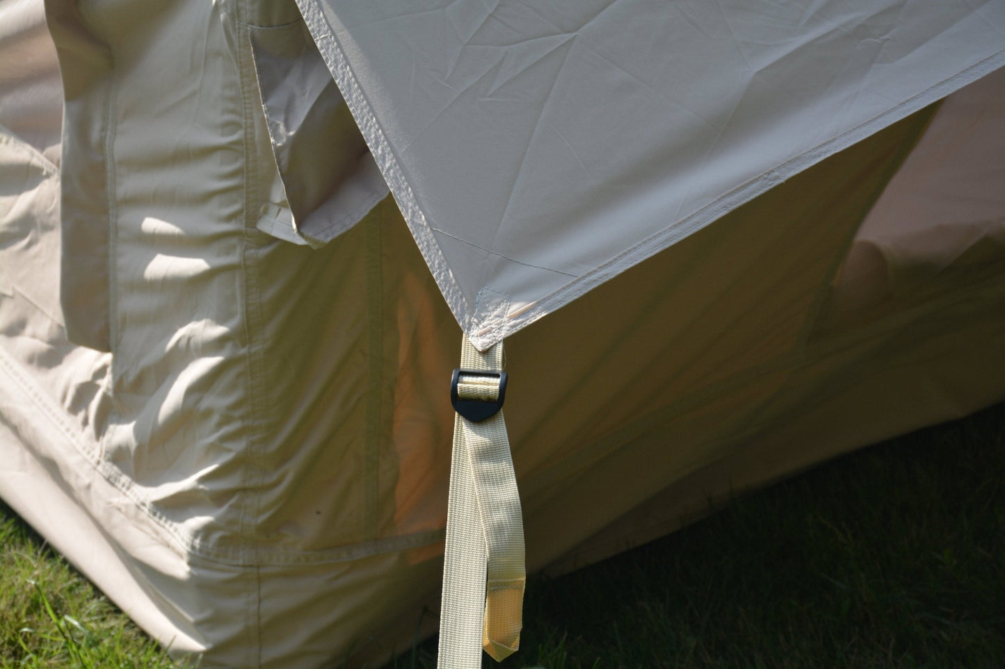 Inflatable Camping Tent Easy Setup 4 Season Glamping Tent with High Performance Inflatable Structure 4 - 6 Persons Waterproof Windproof Outdoor Self - Supporting Blow up Tent Air Tent Portable House Beige - 1st Choice Furniture Direct