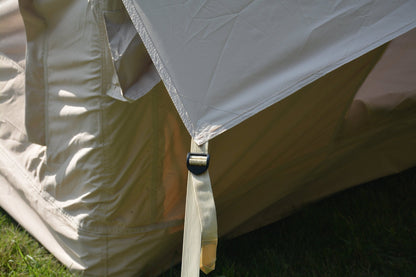 Inflatable Camping Tent Easy Setup 4 Season Glamping Tent with High Performance Inflatable Structure 4 - 6 Persons Waterproof Windproof Outdoor Self - Supporting Blow up Tent Air Tent Portable House Beige - 1st Choice Furniture Direct