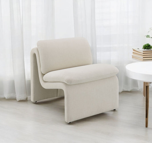 Innovative Elegance Jaeda Accent Chair in Curved Shape - 1st Choice Furniture Direct