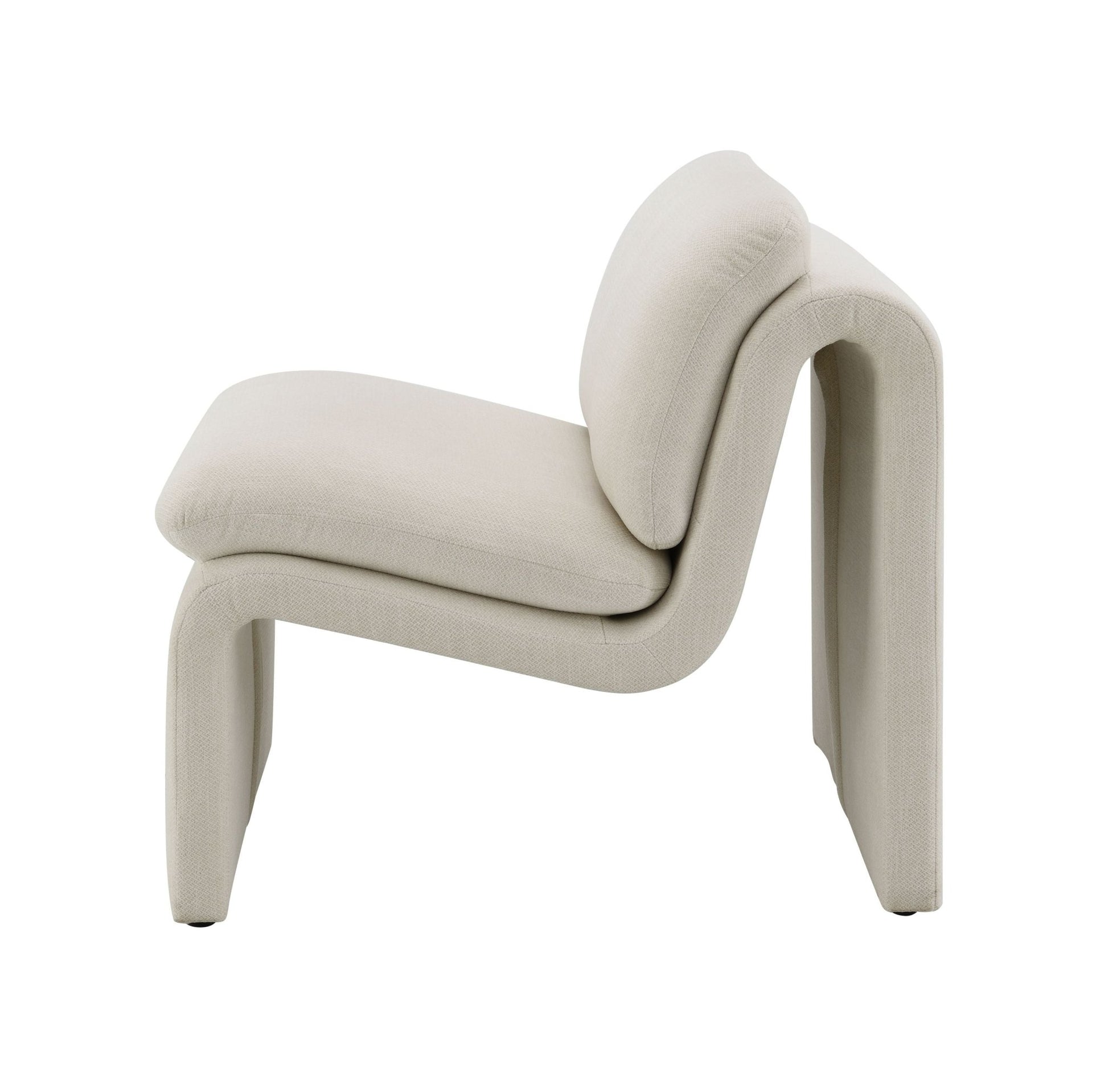 Innovative Elegance Jaeda Accent Chair in Curved Shape - 1st Choice Furniture Direct