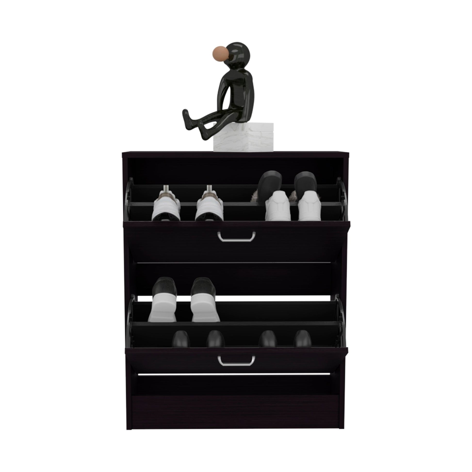 Inola Two - Door Shoe Rack Cabinet With Adjustable Shelves, Modern Storage Organizer - 1st Choice Furniture Direct