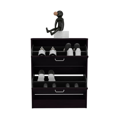 Inola Two - Door Shoe Rack Cabinet With Adjustable Shelves, Modern Storage Organizer - 1st Choice Furniture Direct