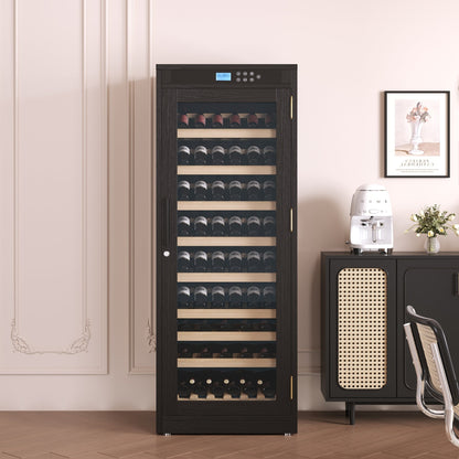 Intelligent Temperature-Controlled Multi-Tiered Black Grape Wine Cabinet - 1st Choice Furniture Direct