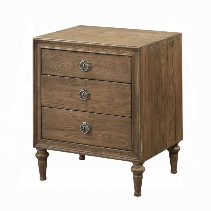 Inverness Reclaimed Oak Finish Nightstand - 1st Choice Furniture Direct