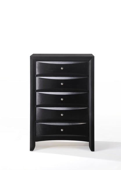 Ireland Black Finish Chest - 1st Choice Furniture Direct