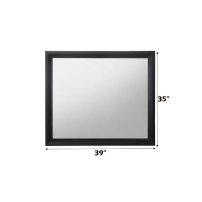 Ireland Black Finish Mirror - 1st Choice Furniture Direct