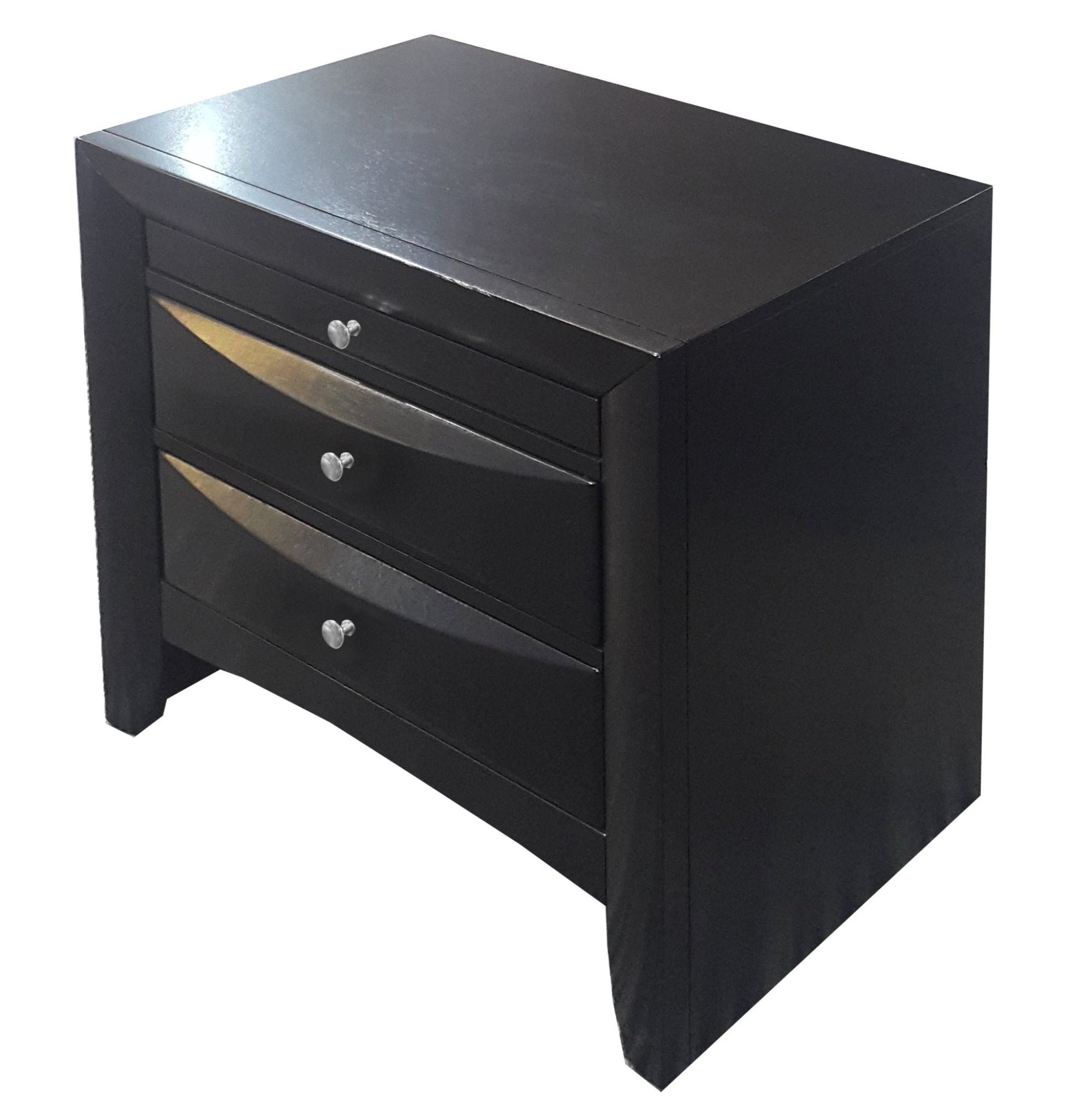 Ireland Black Finish Nightstand - 1st Choice Furniture Direct
