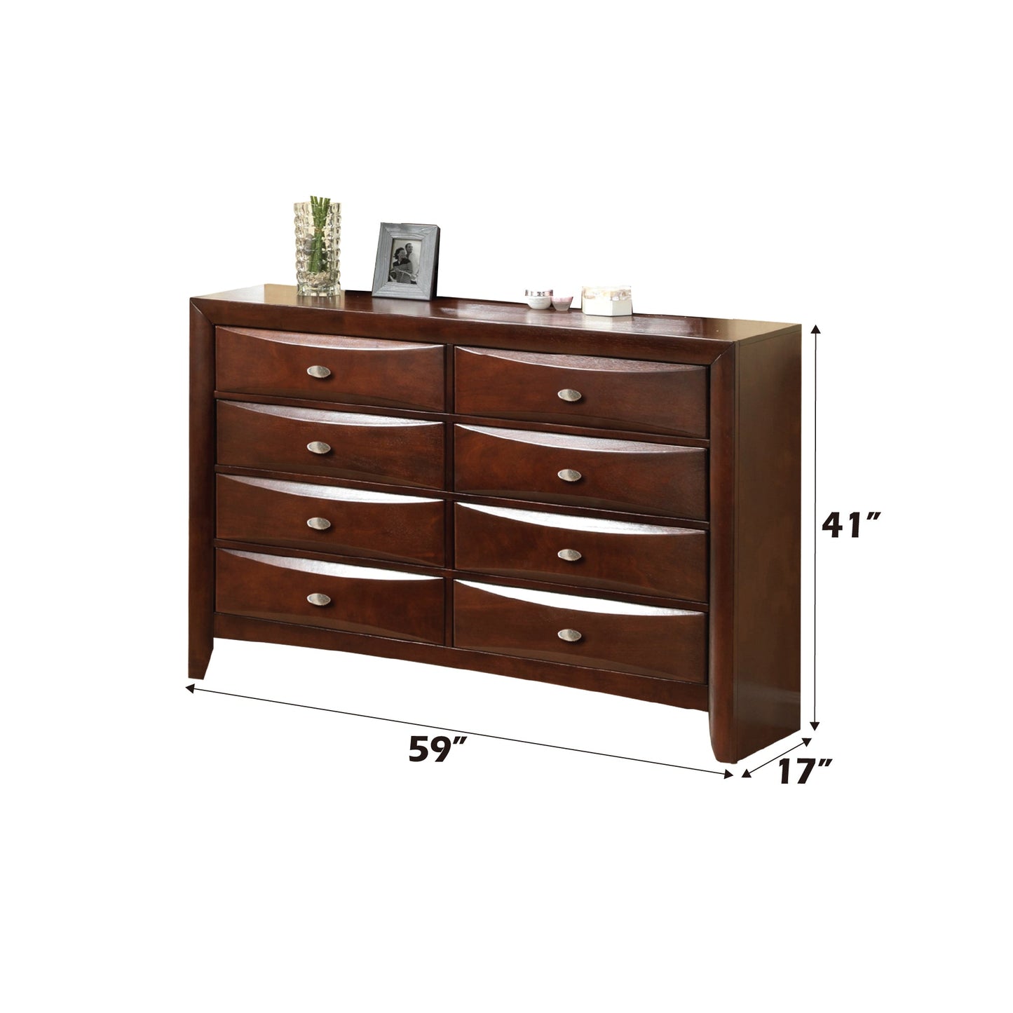 Ireland Espresso Finish Dresser - 1st Choice Furniture Direct