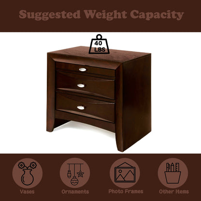 Ireland Espresso Finish Nightstand - 1st Choice Furniture Direct