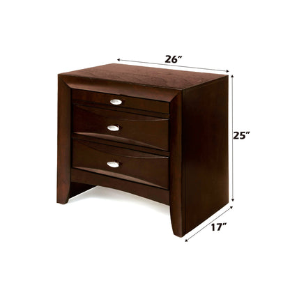 Ireland Espresso Finish Nightstand - 1st Choice Furniture Direct