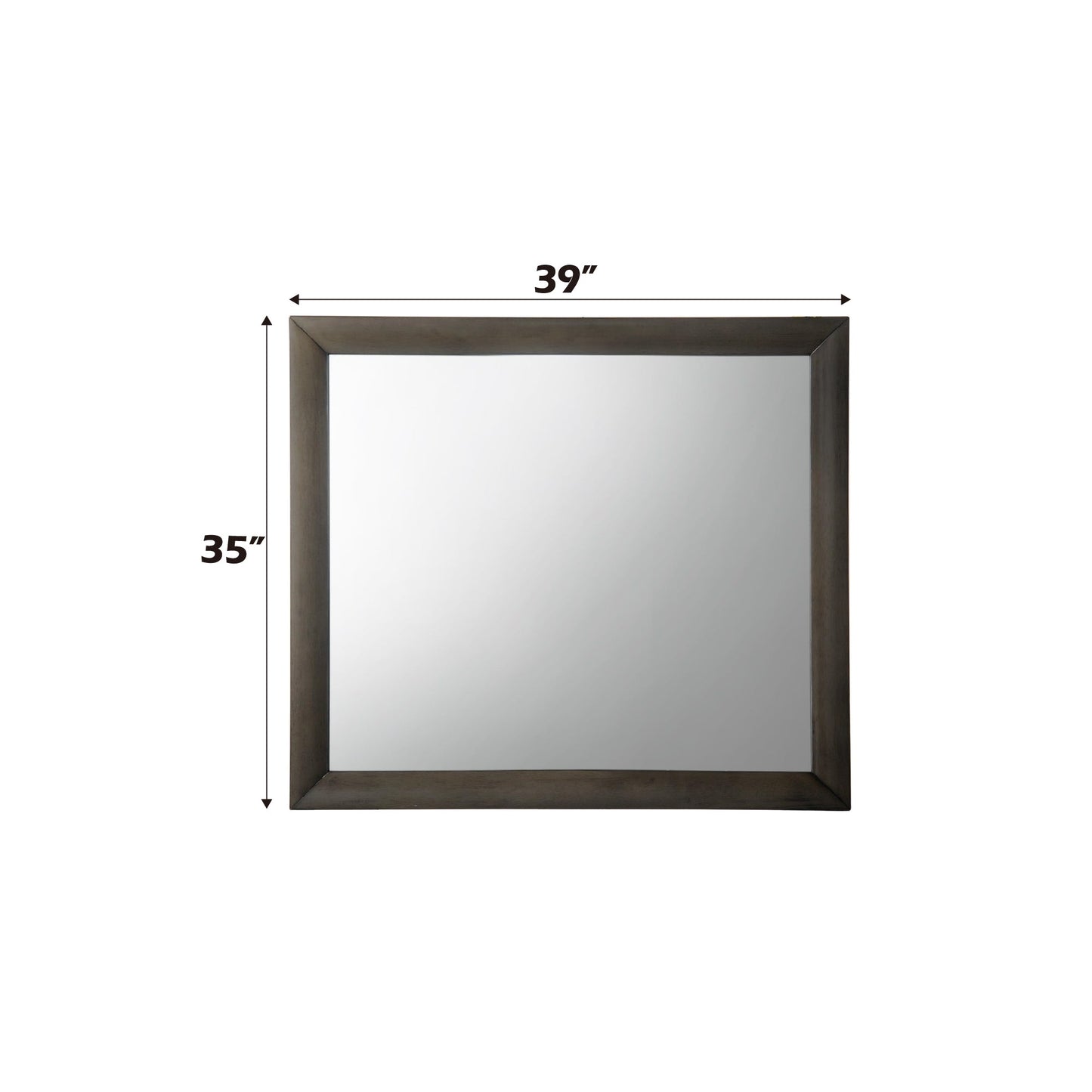 Ireland Gray Oak Finish Mirror - 1st Choice Furniture Direct