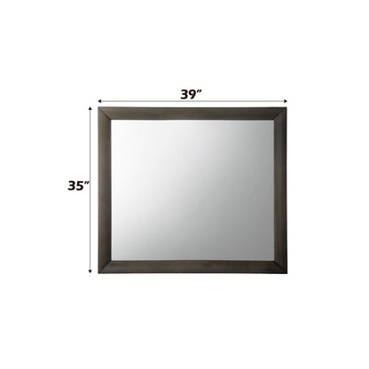 Ireland Gray Oak Finish Mirror - 1st Choice Furniture Direct