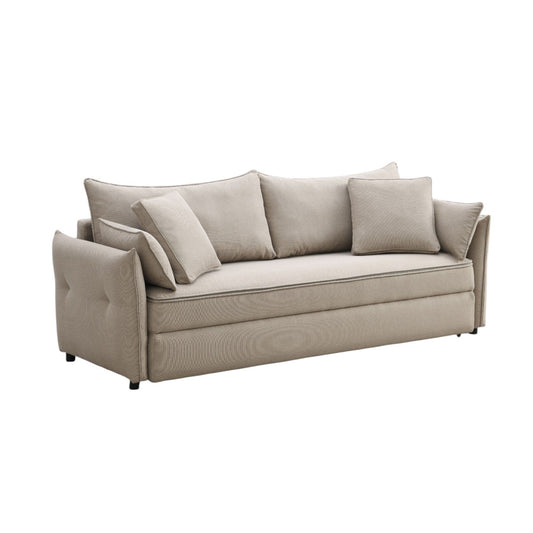 Irina Beige Fabric Sofa W/Sleeper - 1st Choice Furniture Direct