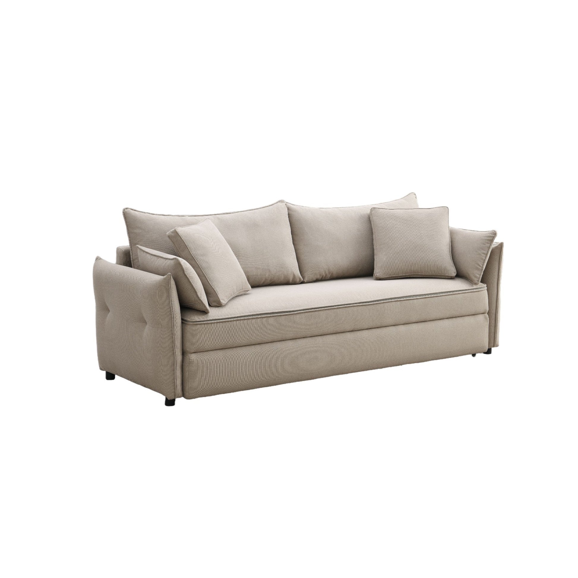 Irina Beige Fabric Sofa W/Sleeper - 1st Choice Furniture Direct